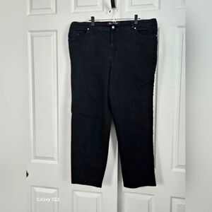 Gloria Vanderbilt Women's Classic Black Jeans Sz 22W